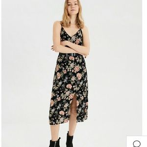 NWT American Eagle floral midi slip dress